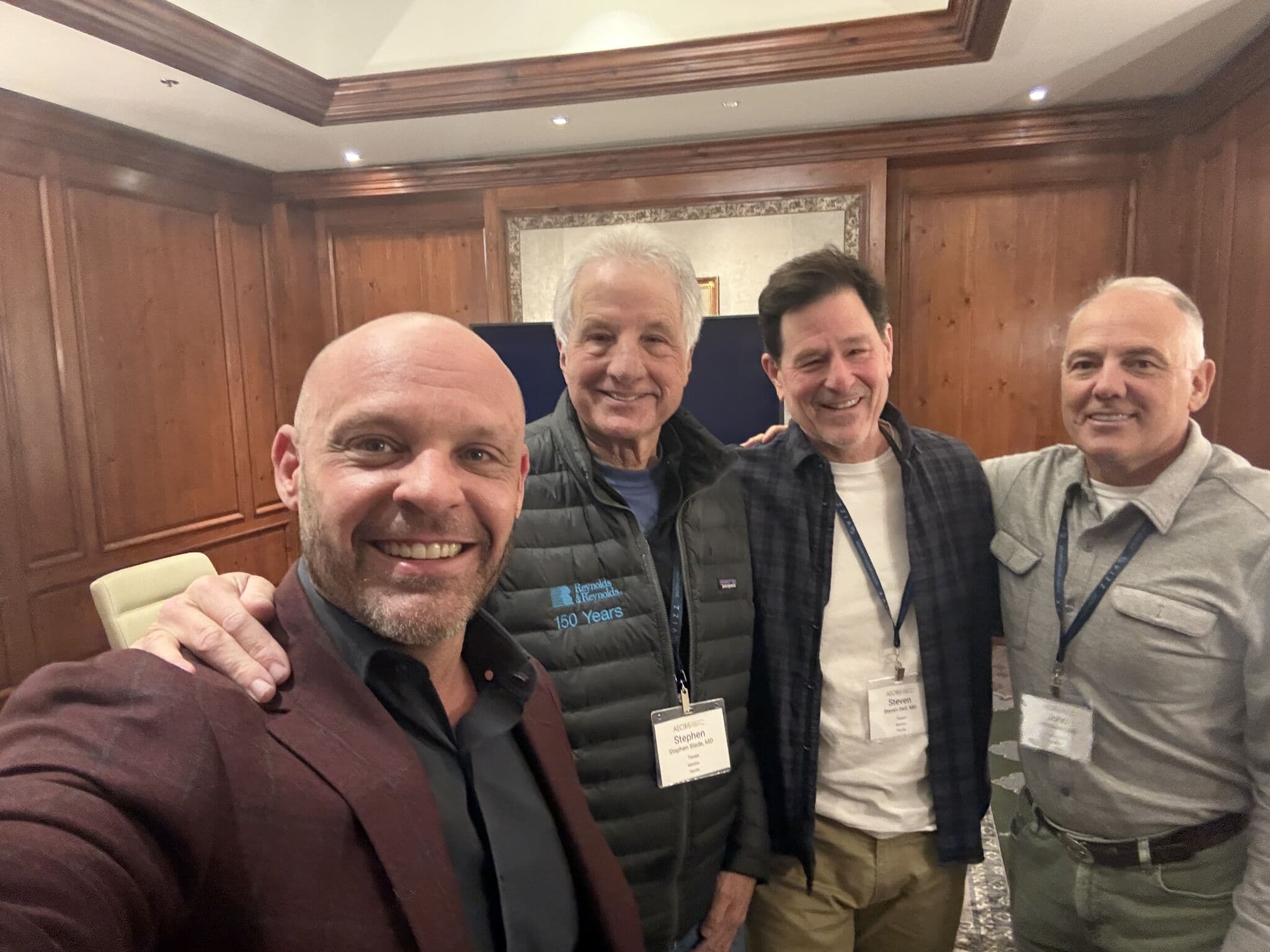 Kade with Dr. Slade, Dr. Dell, and Dr. Doane