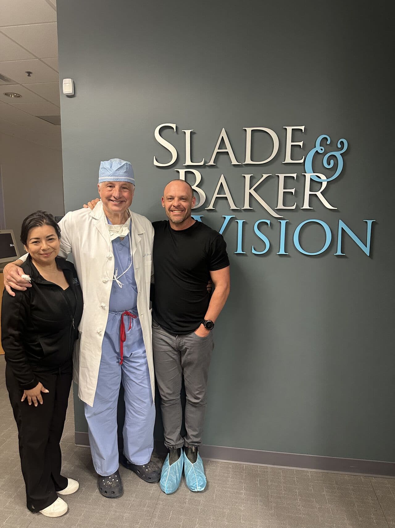 Kade with Dr. Slade and Delfina Perales